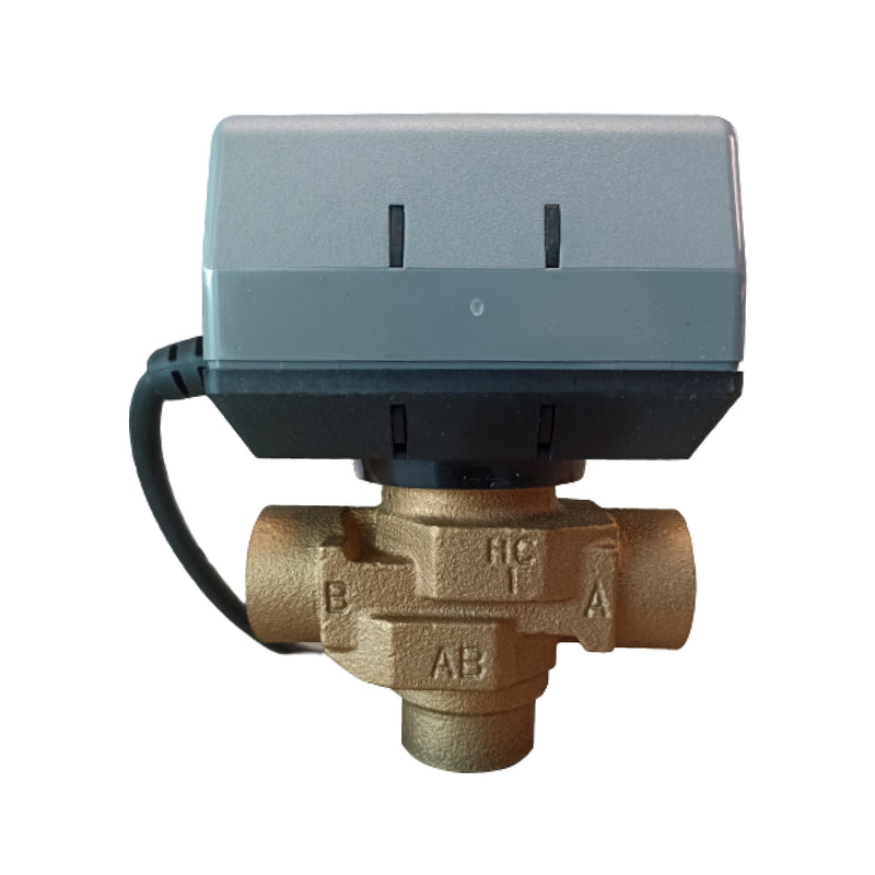 VÁLVULA ELECTRÓNICA VC4011MJ6000T DE 3 VIAS 3/4 IN CON ACTUADOR ON/OFF