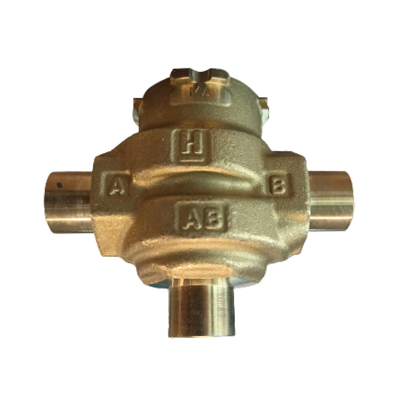 CONJUNTO DE VÁLVULA HIDRÓNICA VCZMA6000/U, VC DE SUDOR DE 3 VIAS DE 1/2 IN CON 4,2 CV Y FLUJO DE APERTURA RÁPIDA, HONEYWELL