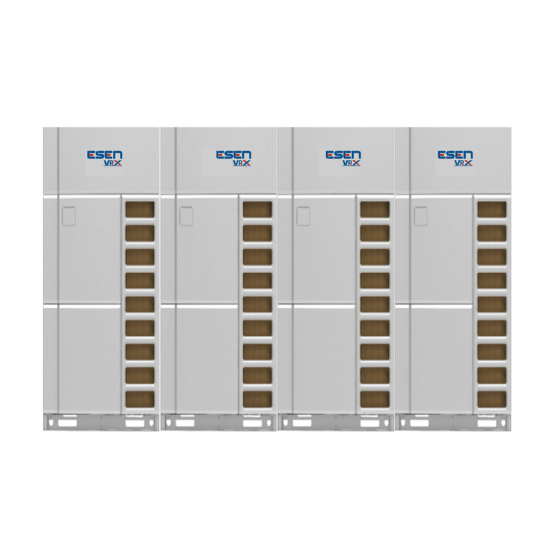 CONDENSADORA VRF COMERCIAL, TRIFÁSICA, DESCARGA VERTICAL, MÓDULOS COMBINADOS