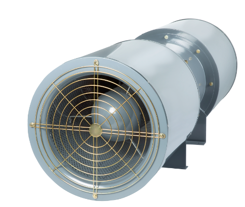 VENTILADOR TUBOAXIAL TIPO JET FAN DE BAJO NIVEL SONORO. INCLUYE BASE DE MONTAJE PARA TECHO. SOLER & PALAU