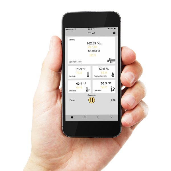 DTHA2 UEI, ADAPTADOR DE TEMPERATURA Y HUMEDAD DEL FLUJO DE AIRE, DIGITAL  CON APLICACIÓN MARCA UEI
