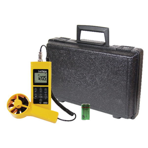 DAFM3B ANEMÓMETRO DIGITAL MEDIDOR DE VELOCIDAD, HUMEDAD Y TEMPERATURA DEL AIRE PARA USO COMERCIAL/INDUSTRIAL MARCA UEI