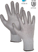 GUANTE DYNEEMA HCP5 TEJIDO POLIETILENO DE ALTO RENDIMIENTO RECUBIERTO DE PU GRIS - REFRIOUTLET