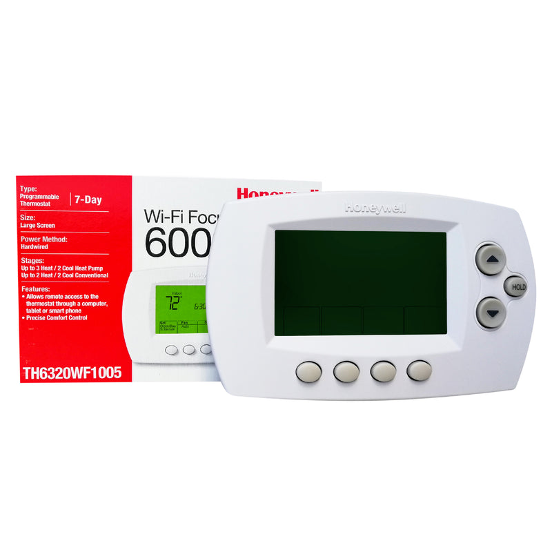 TERMOSTATO PROGRAMABLE ETAPAS 3 CALOR / 2 FRIO FOCUS PRO WI-FI HONEYWELL TH6320WF1005/U