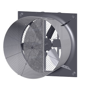 VENTILADOR AXIAL FABRICADO EN ACERO CON RECUBRIMIENTO POLVO POLIESTER CON DIRECCIONADOR, ACOPLAMIENTO DIRECTO, COMPUERTA MARIPOSA SOLER & PALAU